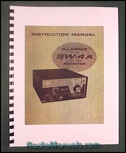 Drake SW-4A Instruction Manual: 11" X 17" Foldout Schematic Drake SW-4A Instruction Manual: 11" X 17" Foldout Schematic